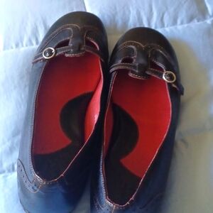 Womens "Born" leather black shoes